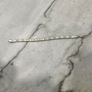 925 sterling silver chevron bracelet